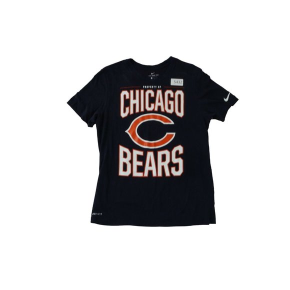 CHICAGO BEARS Shirt Women's Nike Tee Short Sleeve Crew Neck Blue Large - Picture 11 of 11